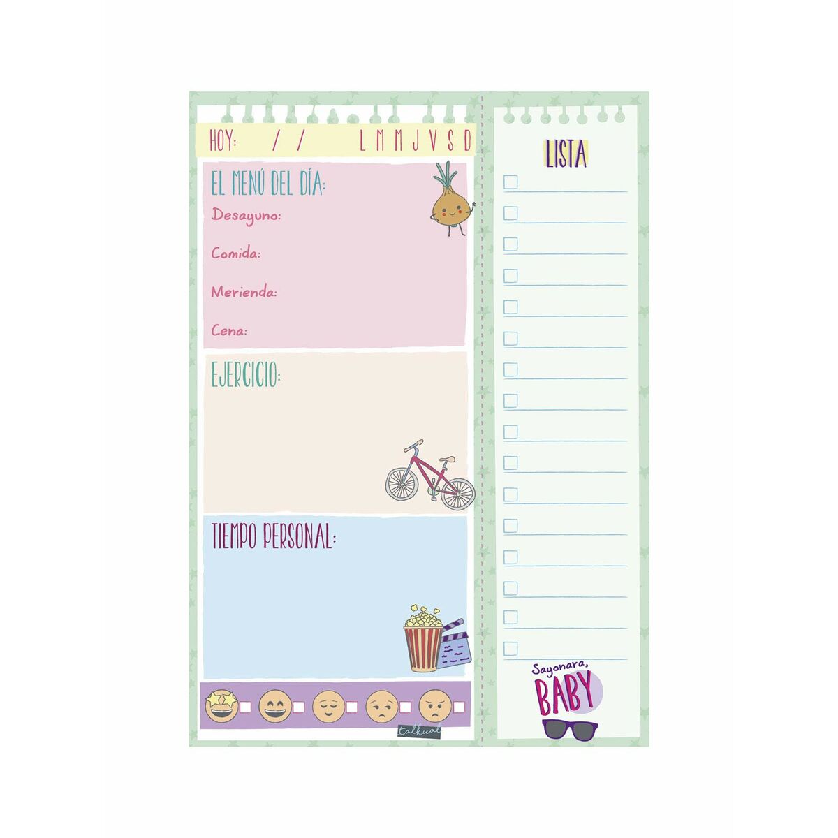 Daily planner Finocam TALKUAL 14,8 x 21 cm Vit-Kontor och Kontorsmaterial, Kalendrar, dagböcker och personliga arrangörer-Finocam-peaceofhome.se