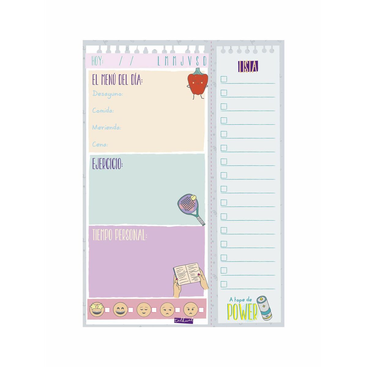 Daily planner Finocam TALKUAL 14,8 x 21 cm Vit-Kontor och Kontorsmaterial, Kalendrar, dagböcker och personliga arrangörer-Finocam-peaceofhome.se
