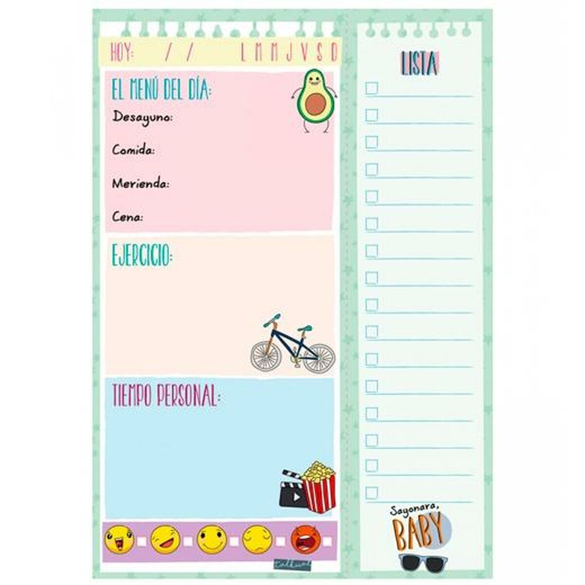 Daily planner Finocam TALKUAL 14,8 x 21 cm Vit-Kontor och Kontorsmaterial, Kalendrar, dagböcker och personliga arrangörer-Finocam-peaceofhome.se