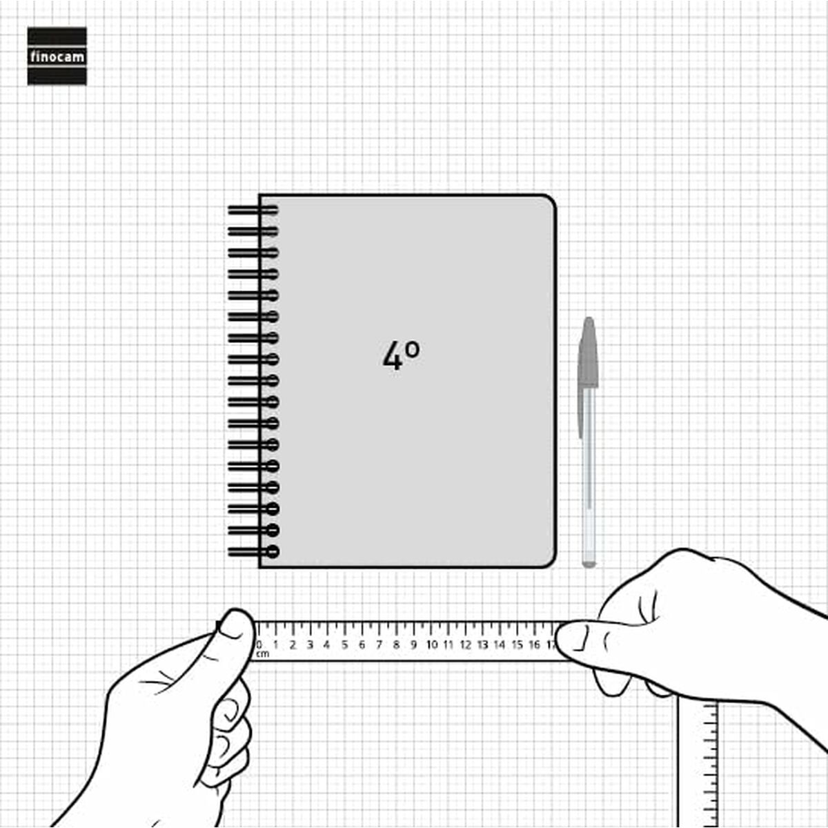 Dagbok Finocam TALKUAL Quarto 15,5 x 21,7 cm 2025-Kontor och Kontorsmaterial, Kalendrar, dagböcker och personliga arrangörer-Finocam-peaceofhome.se