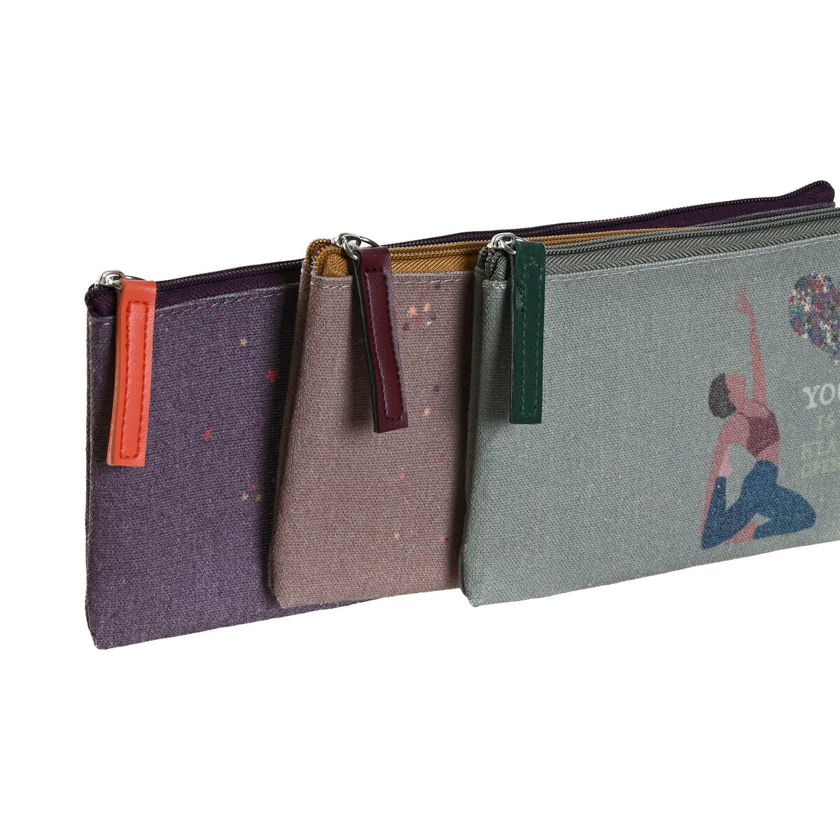 Fall DKD Home Decor Brun Grön Bordeaux 22,5 x 1 x 9,5 cm (3 antal)-Kontor och Kontorsmaterial, Skol- och utbildningsmaterial-DKD Home Decor-peaceofhome.se