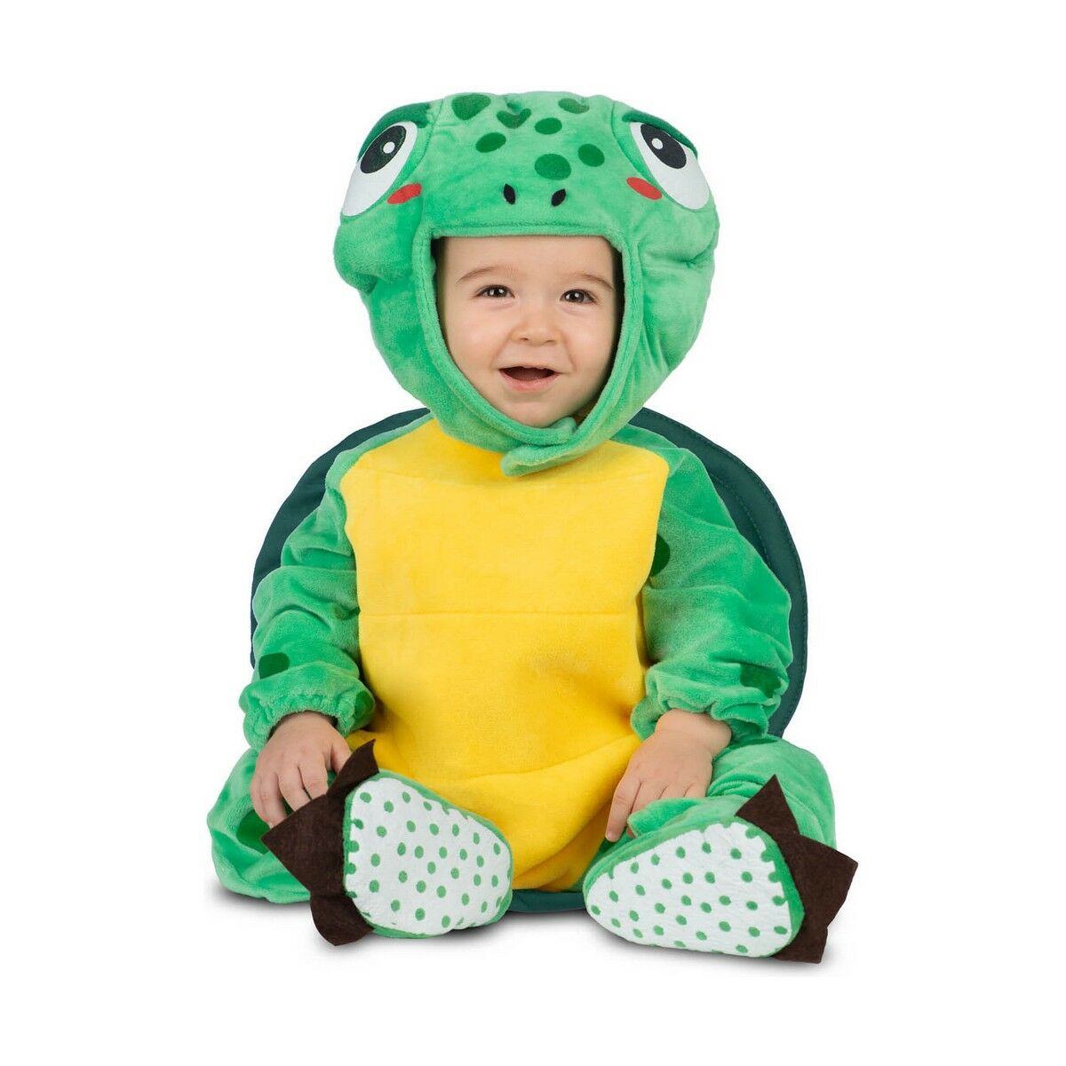 Maskeraddräkt bebis My Other Me Grön Gul Sköldpadda (4 Delar)-Leksaker och spel, Fancy klänning och accessoarer-My Other Me-peaceofhome.se