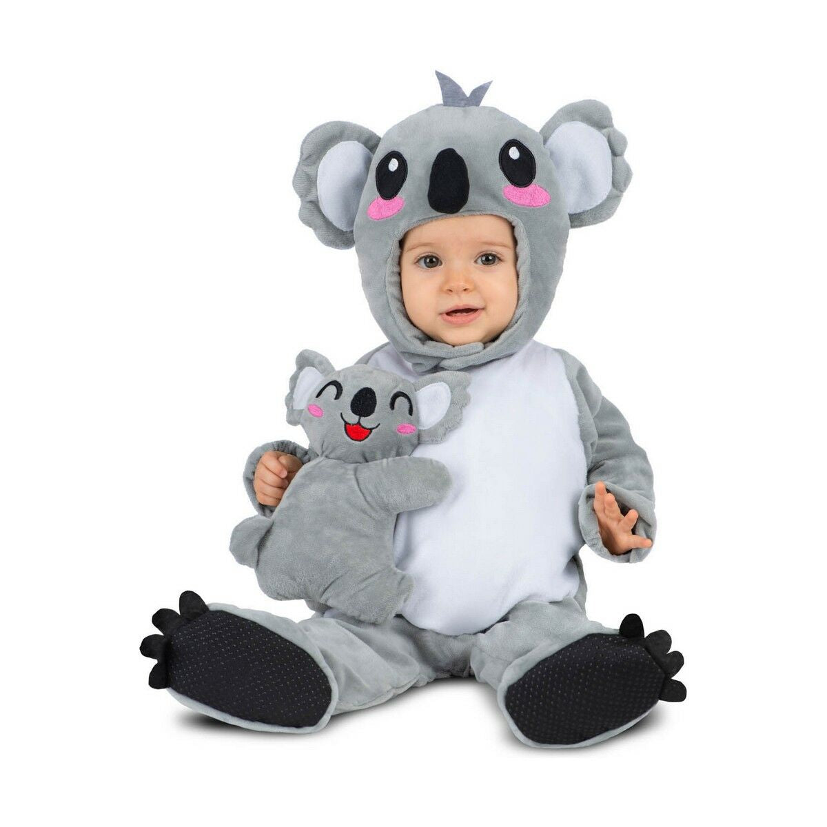 Maskeraddräkt bebis My Other Me Grå Vit Koala (4 Delar)-Leksaker och spel, Fancy klänning och accessoarer-My Other Me-peaceofhome.se