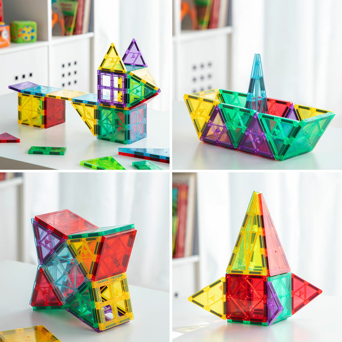 Magnetiska Byggklossar i 3D Magoks InnovaGoods 57 Delar-Leksaker och spel-InnovaGoods-peaceofhome.se