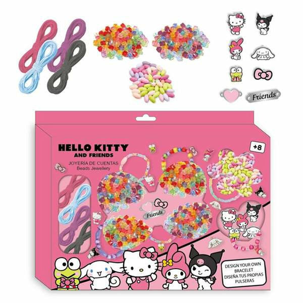 Armbands- och halsbandssats Hello Kitty Multicolour-Leksaker och spel, Fancy klänning och accessoarer-Hello Kitty-peaceofhome.se
