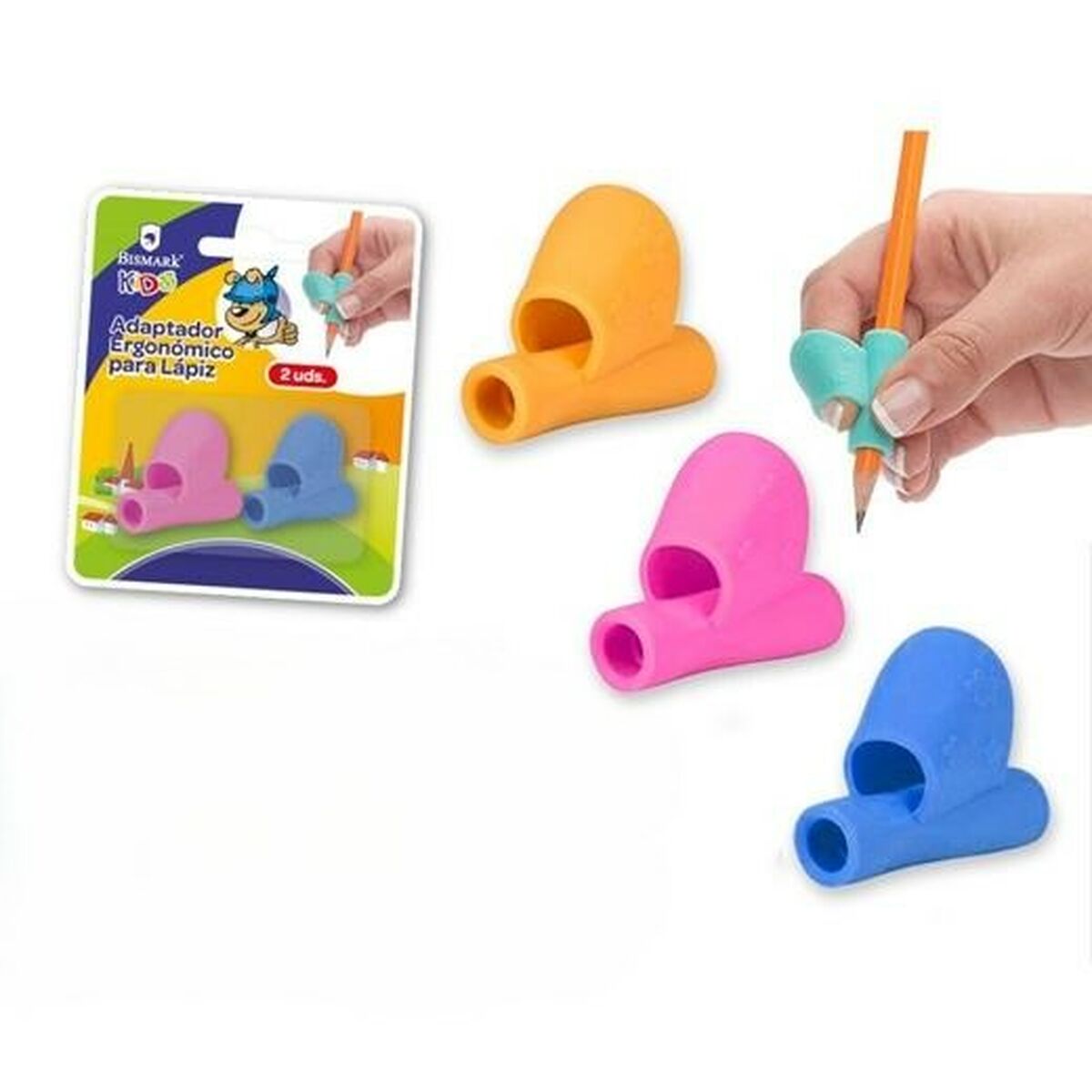 Adapter för penna Bismark Multicolour 2 Delar (18 antal)-Kontor och Kontorsmaterial, Skol- och utbildningsmaterial-Bismark-peaceofhome.se