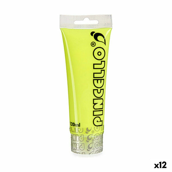 Akrylfärg Pincello AC120N-1 Neon Gul 120 ml (12 antal)-Kontor och Kontorsmaterial, konst och hantverk-Pincello-peaceofhome.se