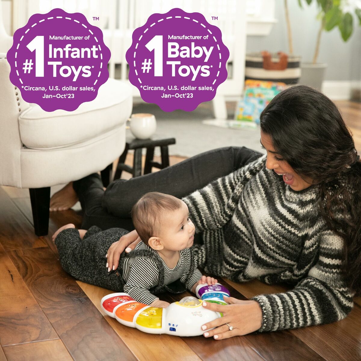 Aktivitetsbåge för bebisar Baby Einstein Glow & Discover Light Bar Multicolour-Bebis, Leksaker för småbarn-Baby Einstein-peaceofhome.se