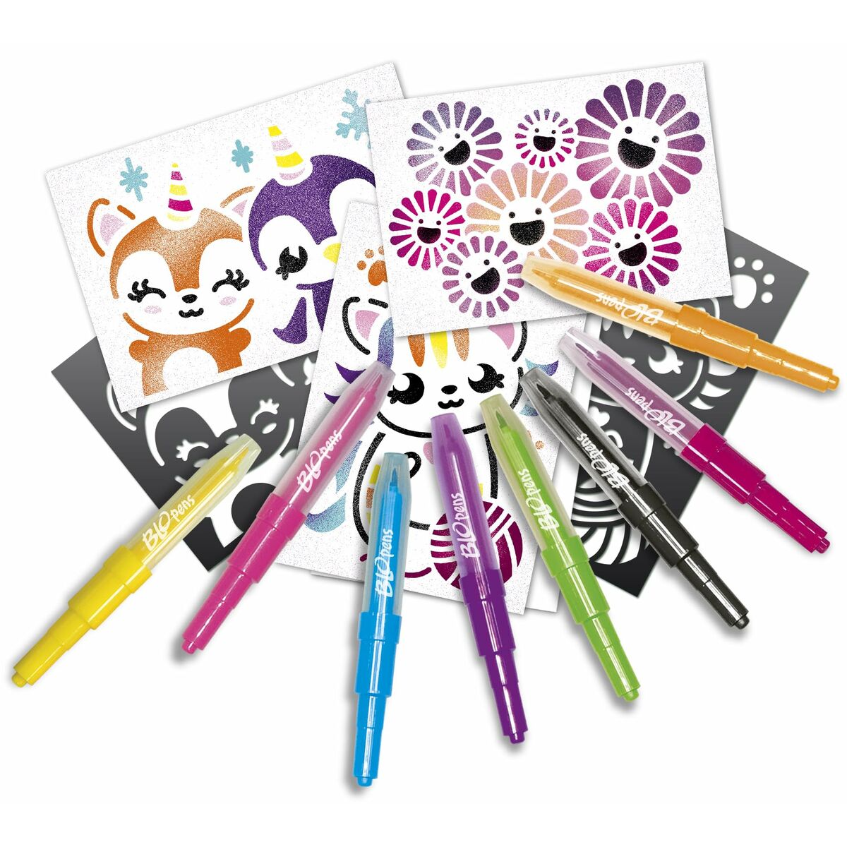 Aktivitetslåda för förgläggning Lansay BLOPENS KAWAII Multicolour-Leksaker och spel, Kreativa aktiviteter-Lansay-peaceofhome.se