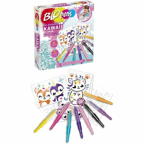 Aktivitetslåda för förgläggning Lansay BLOPENS KAWAII Multicolour-Leksaker och spel, Kreativa aktiviteter-Lansay-peaceofhome.se