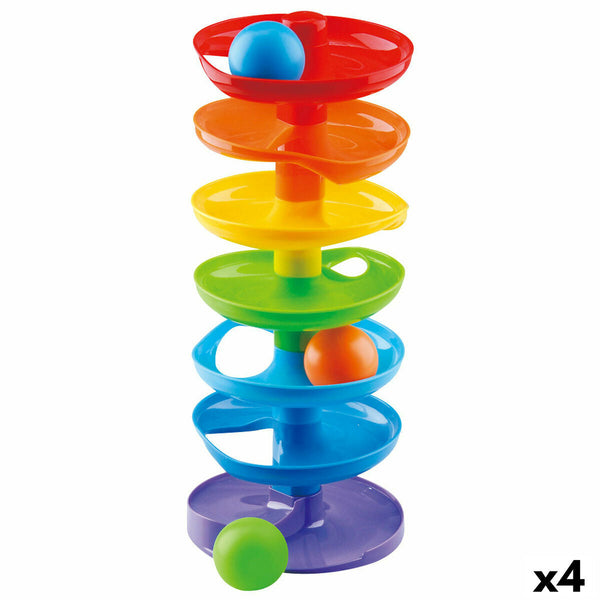 Aktivitetsspiral PlayGo Rainbow 4 antal 15 x 37 x 15,5 cm-Bebis, Leksaker för småbarn-PlayGo-peaceofhome.se
