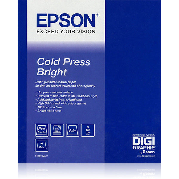 Akvarellpapper Epson GF Papel Artístico Cold Press Bright-Kontor och Kontorsmaterial, Pappersprodukter för kontoret-Epson-peaceofhome.se