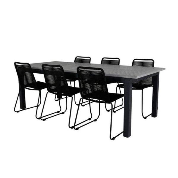 Albany Rektangulär Matgrupp-Table Set-Venture Home-peaceofhome.se