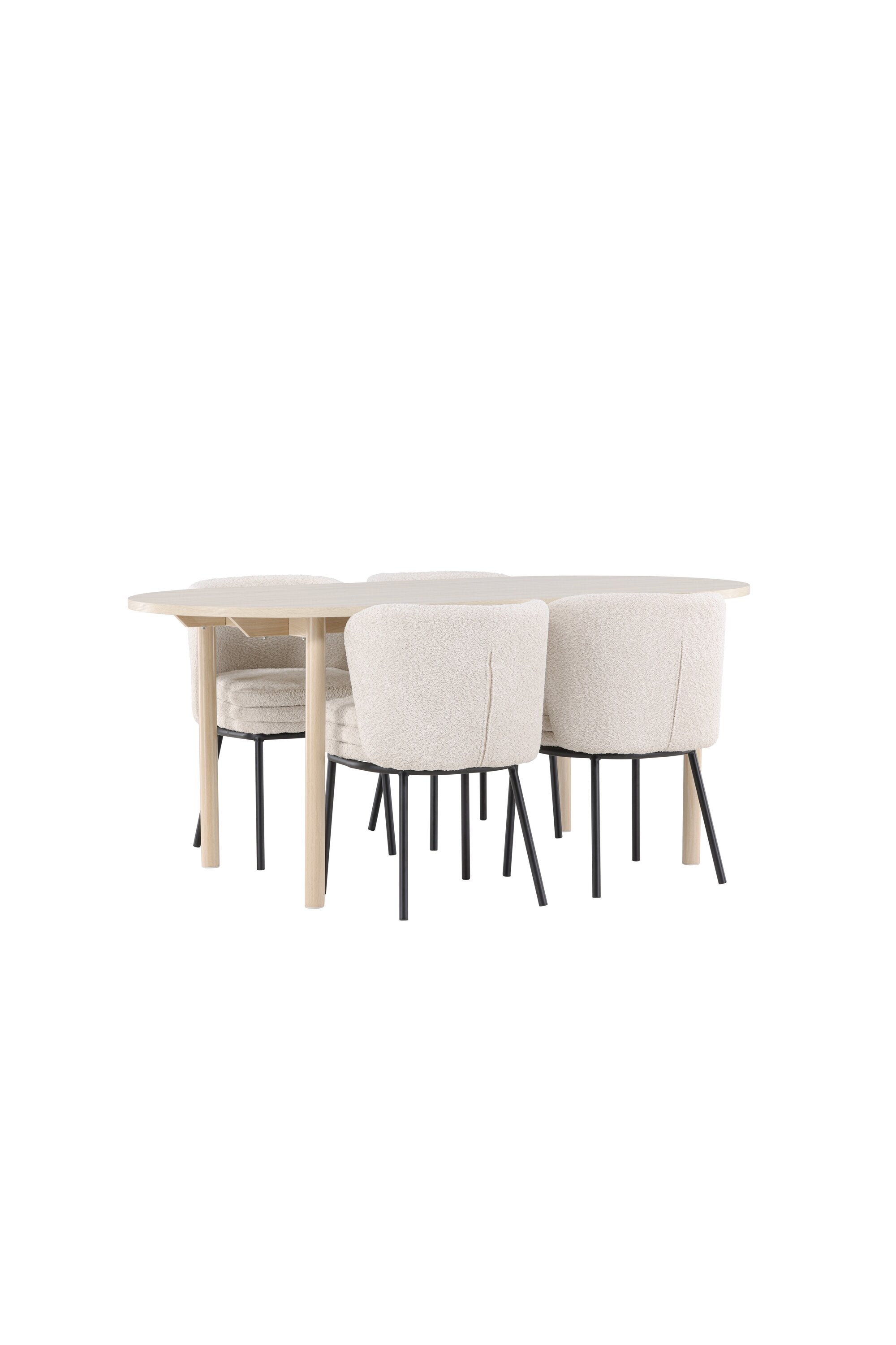 Andy Matbord med Agnes Matstol-GR Dining Set-Venture Home-peaceofhome.se