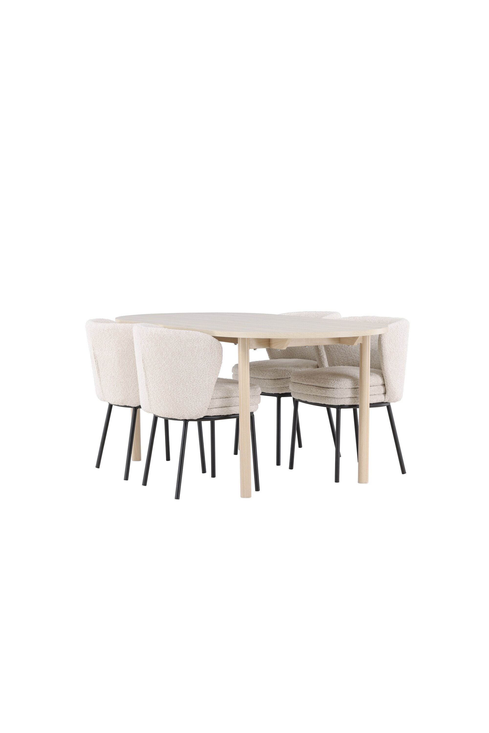 Andy Matbord med Agnes Matstol-GR Dining Set-Venture Home-peaceofhome.se