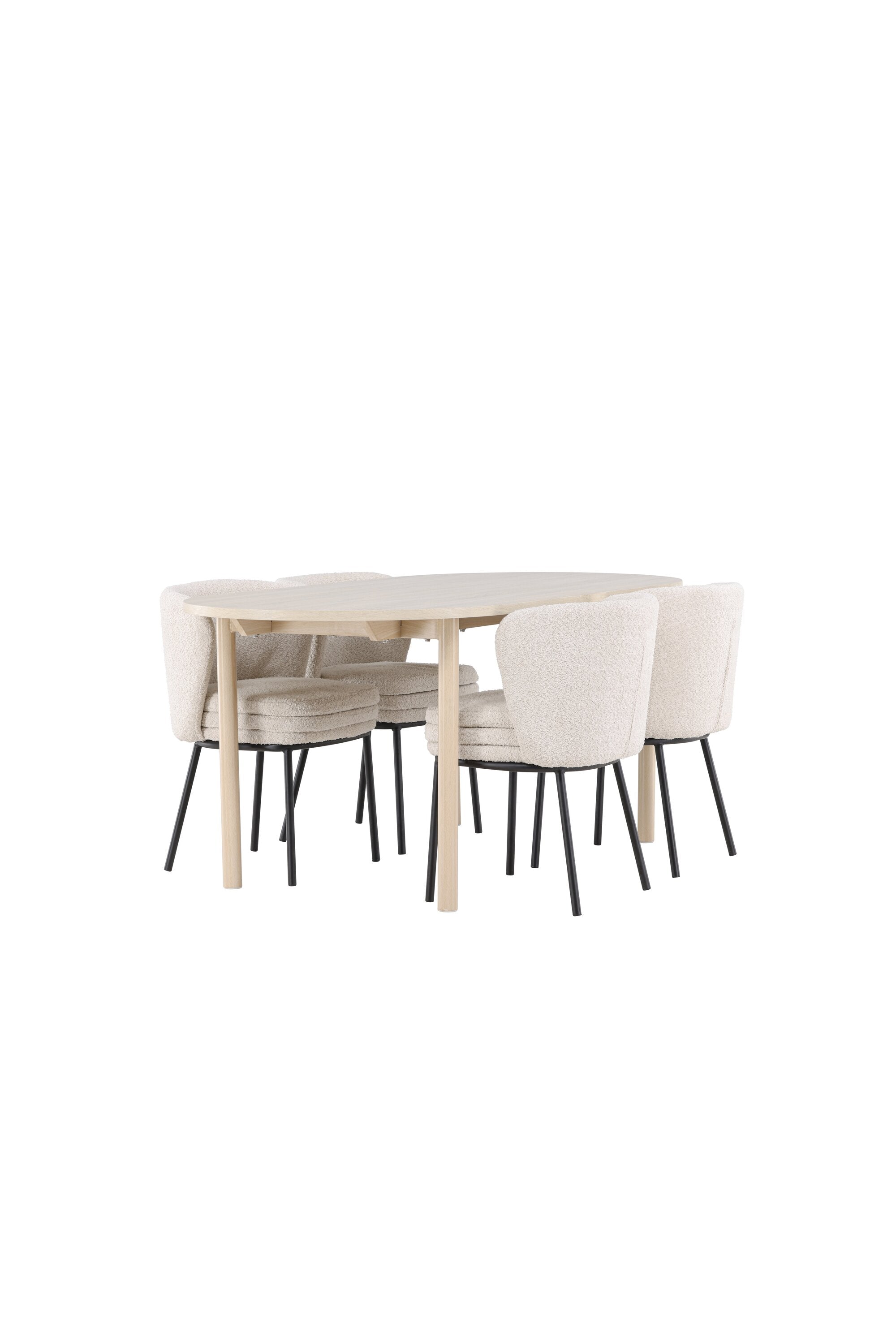 Andy Matbord med Agnes Matstol-GR Dining Set-Venture Home-peaceofhome.se