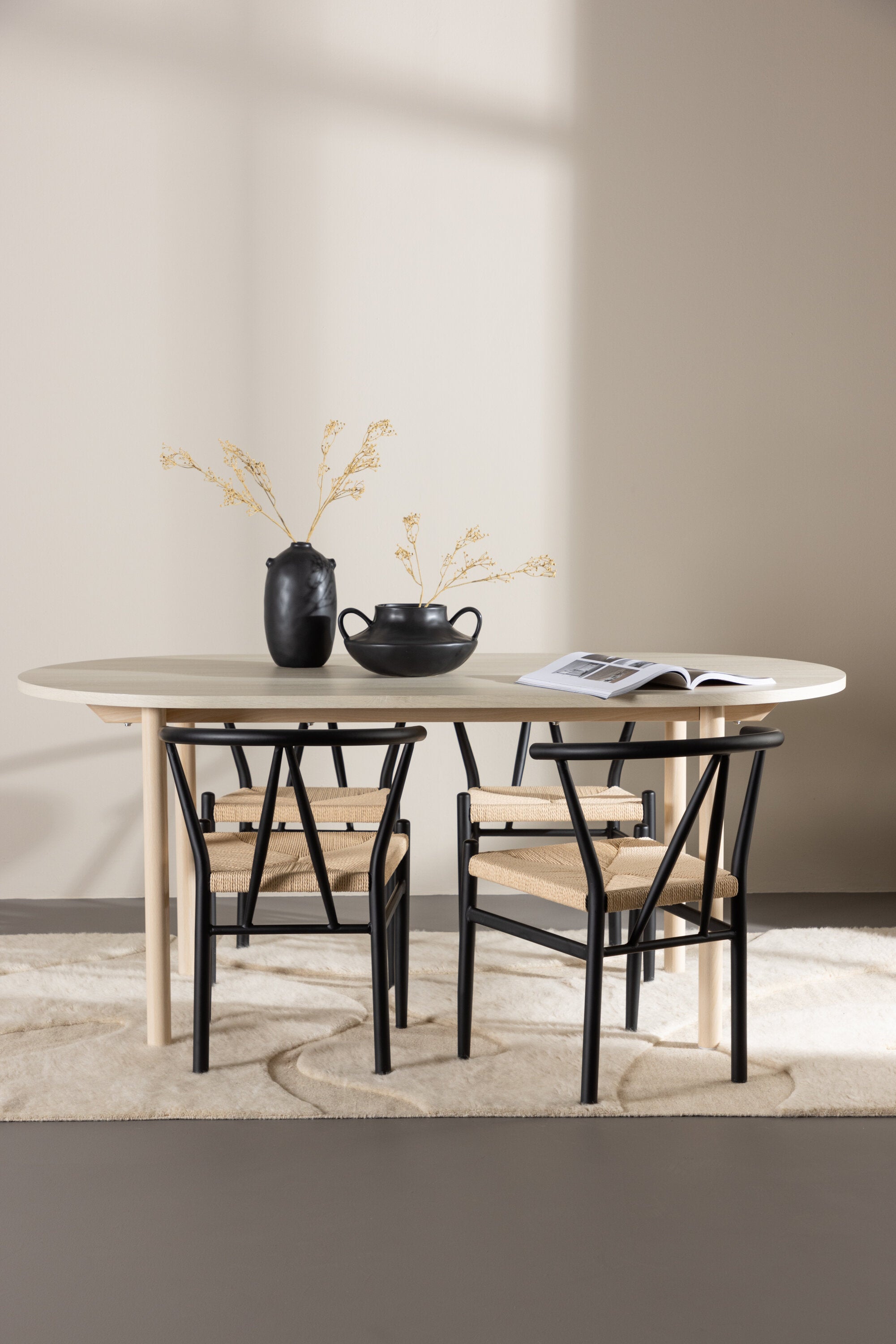 Andy Matbord med Alfons Matstol-GR Dining Set-Venture Home-peaceofhome.se