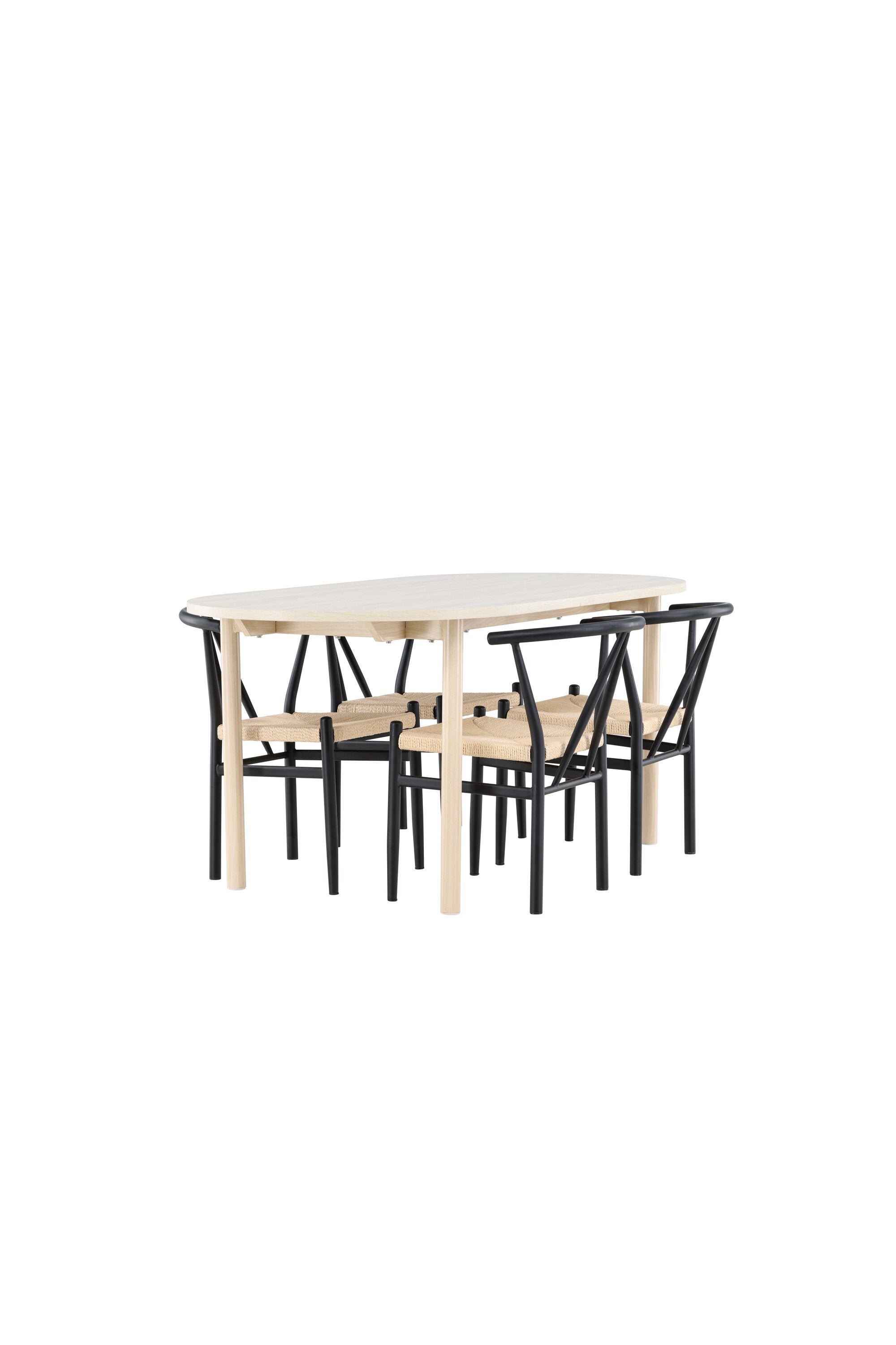 Andy Matbord med Alfons Matstol-GR Dining Set-Venture Home-peaceofhome.se