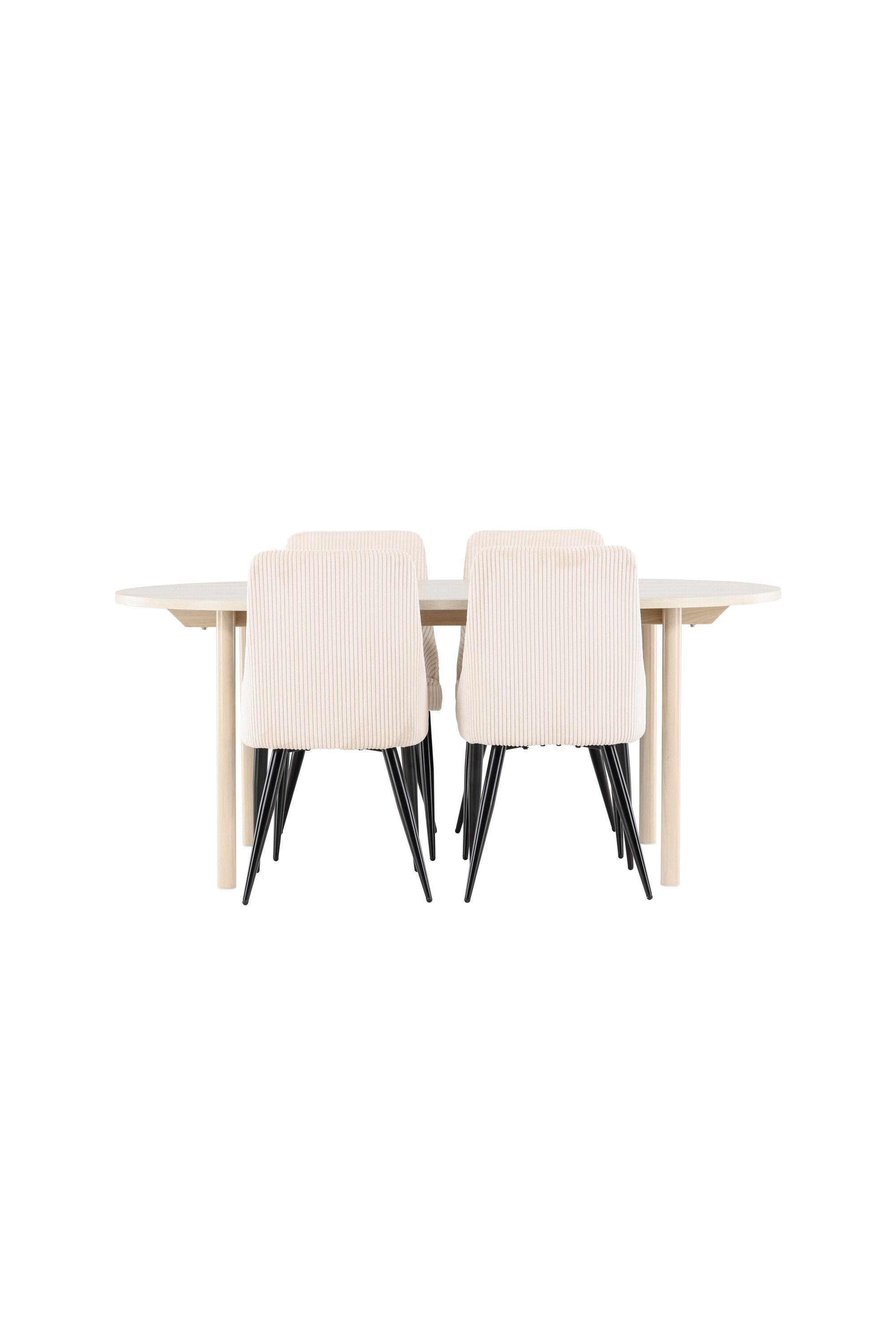 Andy Matbord med Leone Matstol-GR Dining Set-Venture Home-peaceofhome.se