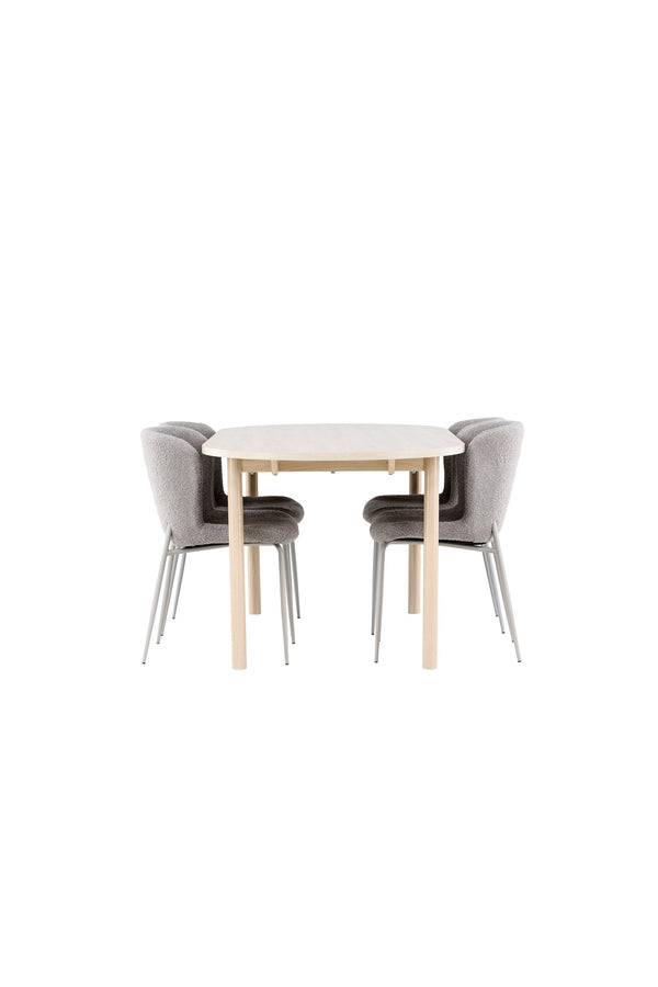 Andy Matbord med Modesto Matstol-GR Dining Set-Venture Home-peaceofhome.se