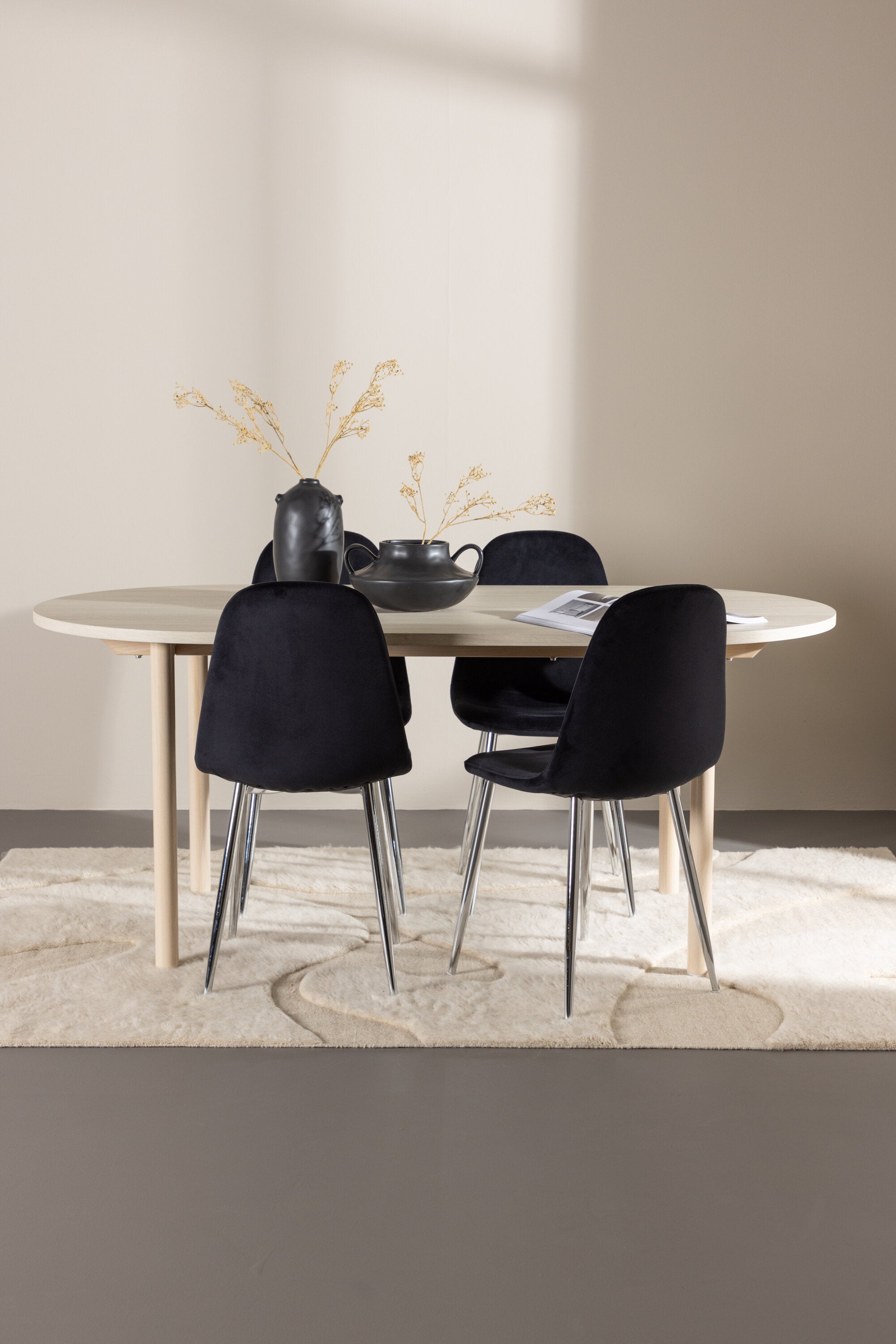 Andy Matbord med Polar Matstol-GR Dining Set-Venture Home-peaceofhome.se