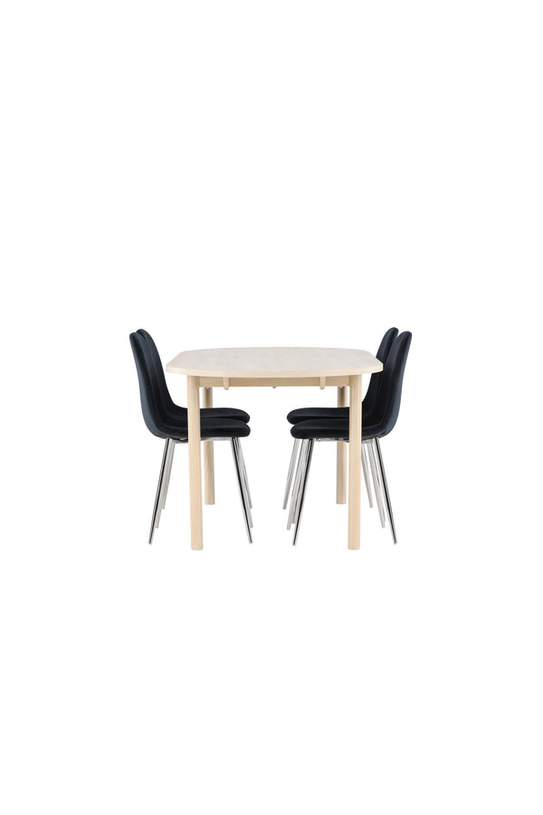 Andy Matbord med Polar Matstol-GR Dining Set-Venture Home-peaceofhome.se