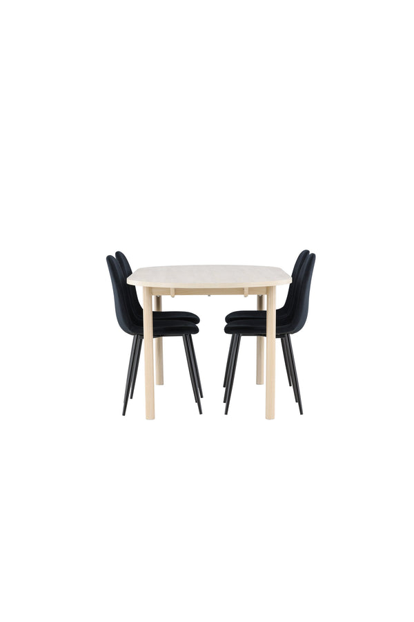 Andy Matbord med Polar Matstol-GR Dining Set-Venture Home-peaceofhome.se