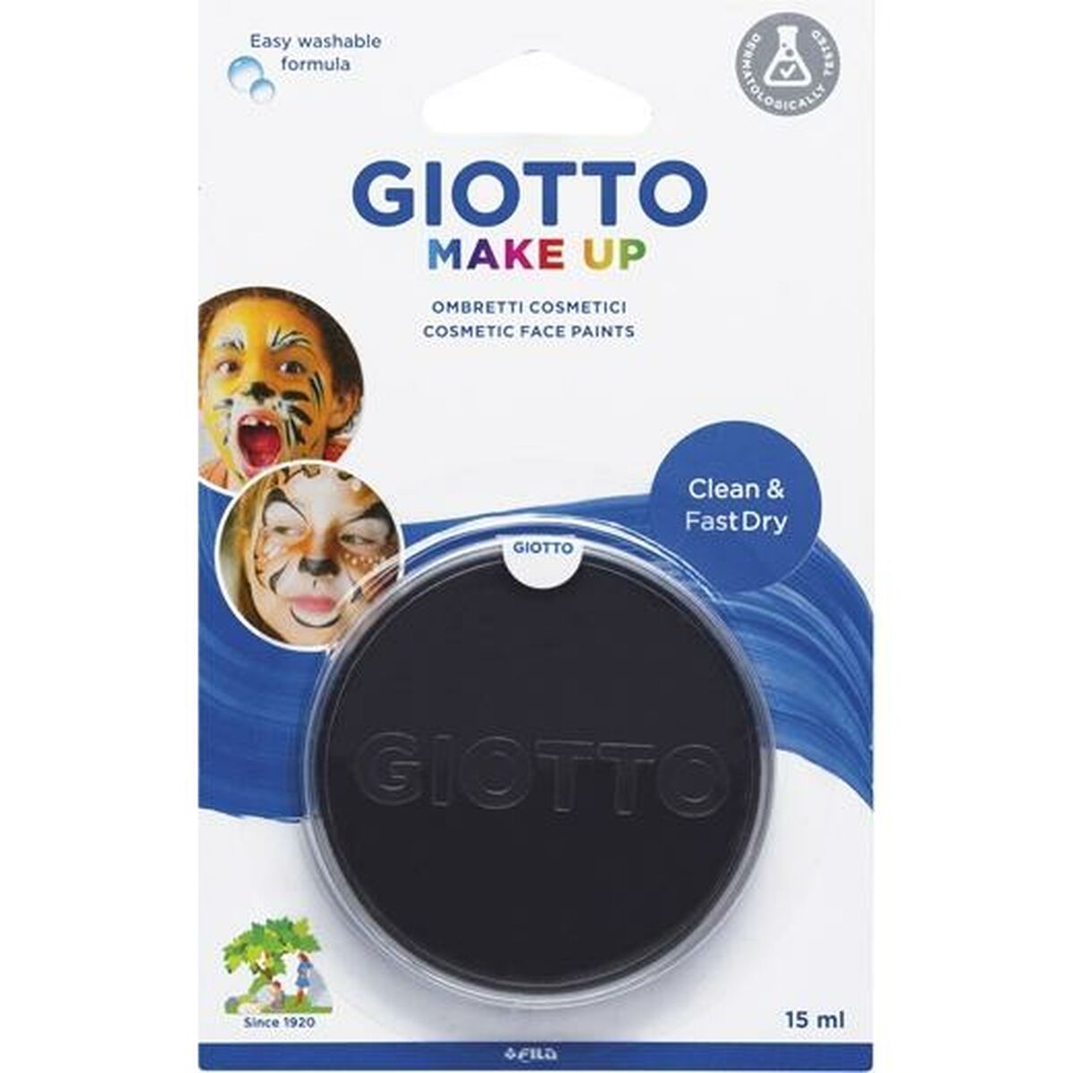 Ansiktsfärg Giotto Svart 15 ml (5 antal)-Leksaker och spel, Fancy klänning och accessoarer-Giotto-peaceofhome.se