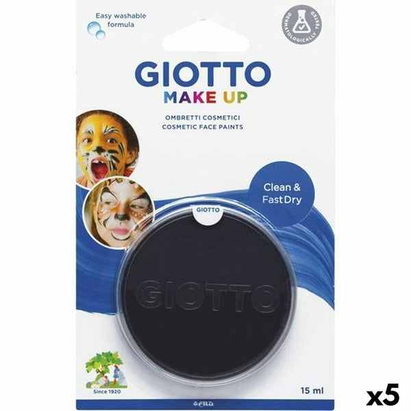Ansiktsfärg Giotto Svart 15 ml (5 antal)-Leksaker och spel, Fancy klänning och accessoarer-Giotto-peaceofhome.se