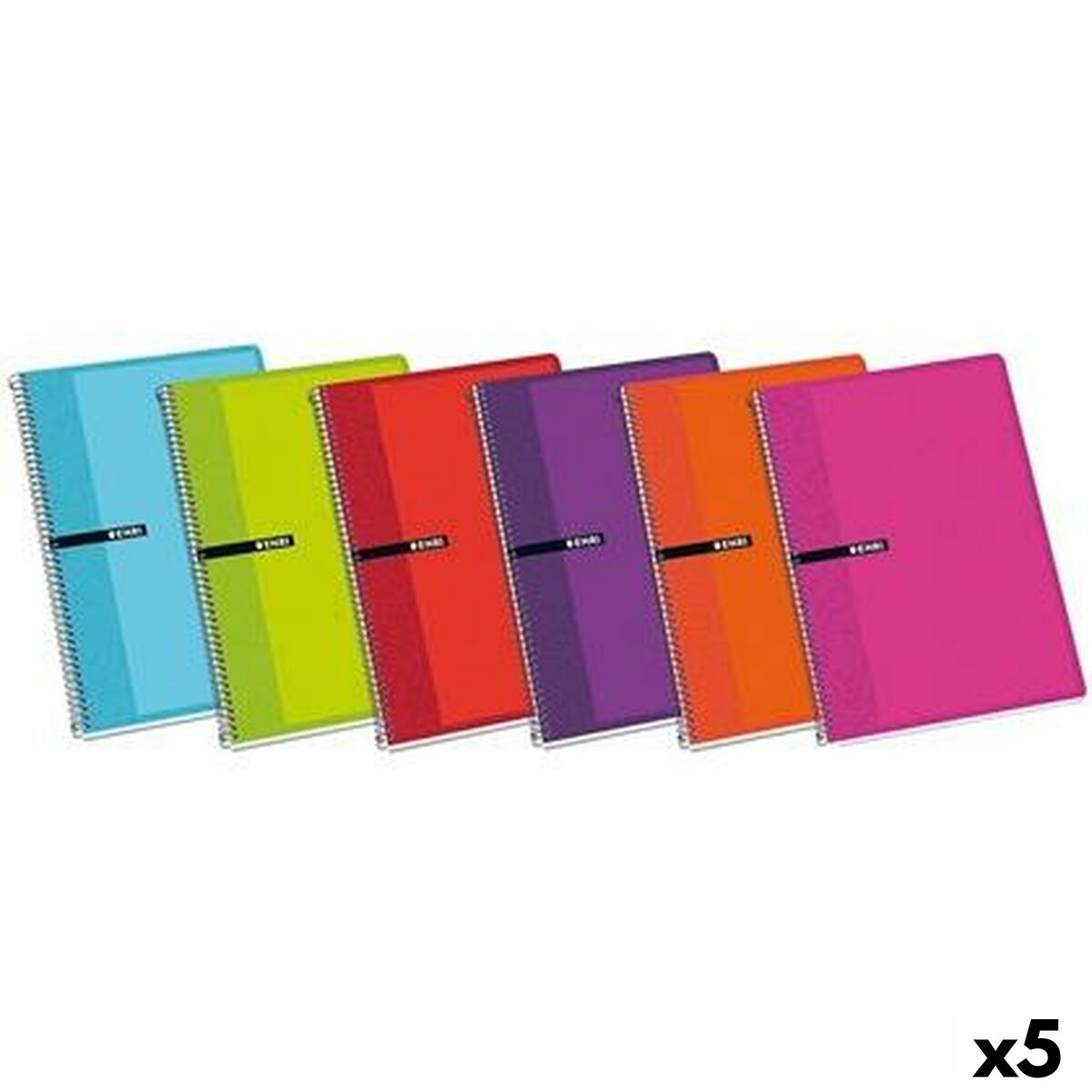 Anteckningsbok ENRI 80 Blad 21,5 x 15,5 cm (5 antal)-Kontor och Kontorsmaterial, Pappersprodukter för kontoret-ENRI-peaceofhome.se