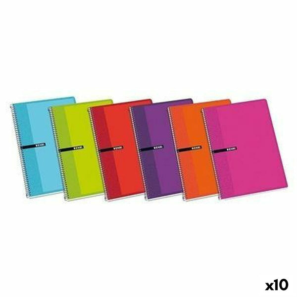 Anteckningsbok ENRI Mjukt skydd 80 Blad 21,5 x 15,5 cm (10 antal)-Kontor och Kontorsmaterial, Pappersprodukter för kontoret-ENRI-peaceofhome.se