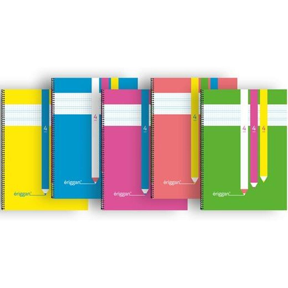 Anteckningsbok Eriggan Din A4 80 Blad (5 antal)-Kontor och Kontorsmaterial, Pappersprodukter för kontoret-Eriggan-peaceofhome.se