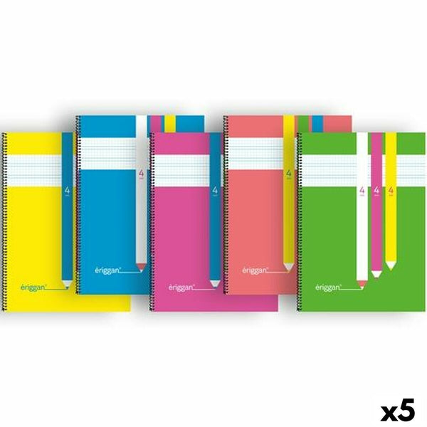 Anteckningsbok Eriggan Din A4 80 Blad (5 antal)-Kontor och Kontorsmaterial, Pappersprodukter för kontoret-Eriggan-peaceofhome.se