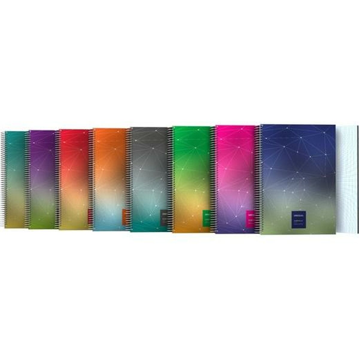Anteckningsbok Grafoplas Multicolour Din A4 80 Blad 21,5 x 31,5 cm (8 antal)-Kontor och Kontorsmaterial, Pappersprodukter för kontoret-Grafoplas-peaceofhome.se