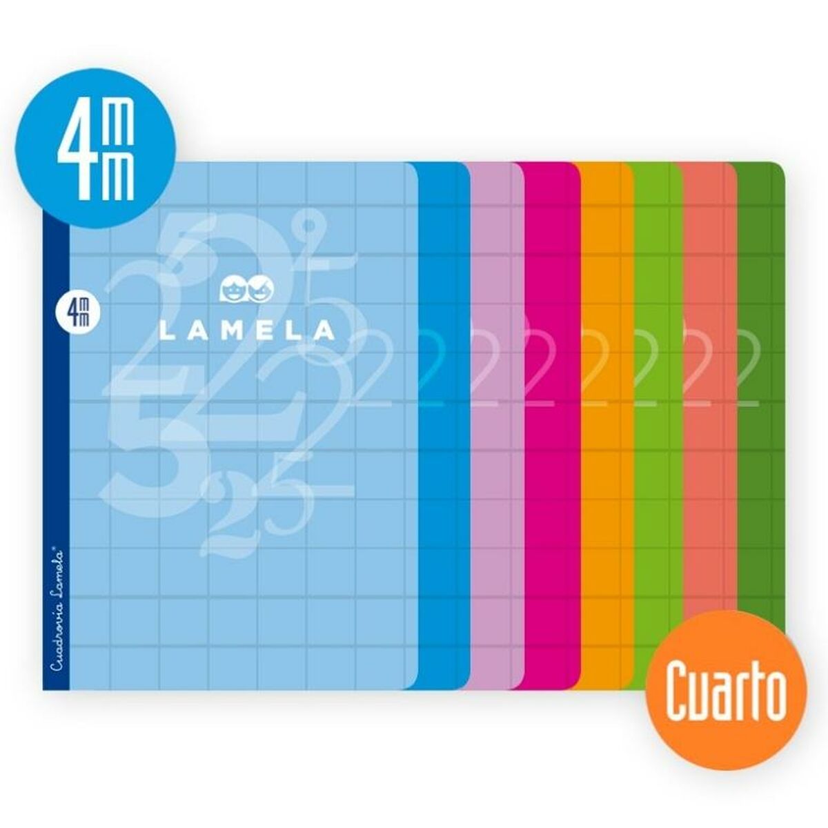 Anteckningsbok Lamela Multicolour Quarto (10 Delar)-Kontor och Kontorsmaterial, Pappersprodukter för kontoret-Lamela-peaceofhome.se