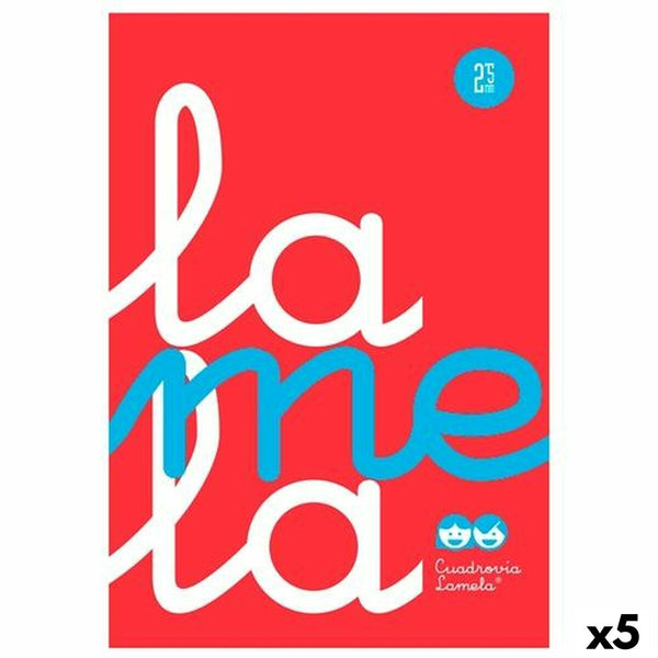 Anteckningsbok Lamela Röd Din A4 80 Blad (5 antal)-Kontor och Kontorsmaterial, Pappersprodukter för kontoret-Lamela-peaceofhome.se