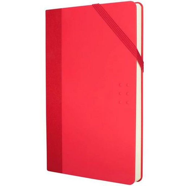 Anteckningsbok Milan Paperbook Vit Röd 21 x 14,6 x 1,6 cm-Kontor och Kontorsmaterial, Pappersprodukter för kontoret-Milan-peaceofhome.se