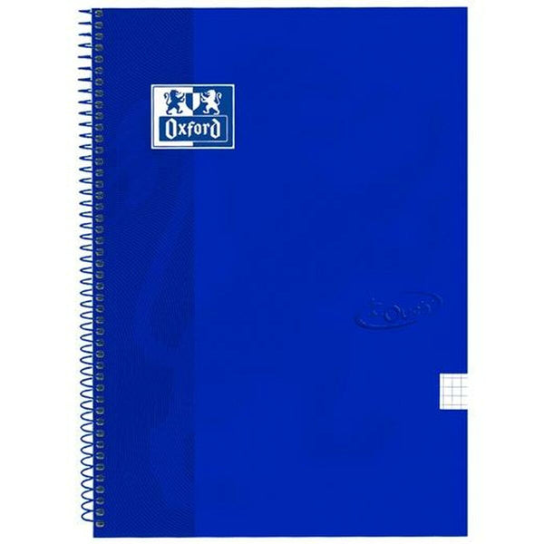 Anteckningsbok Oxford Denim Touch Blå Din A4 80 Blad (5 Delar)-Kontor och Kontorsmaterial, Pappersprodukter för kontoret-Oxford-peaceofhome.se