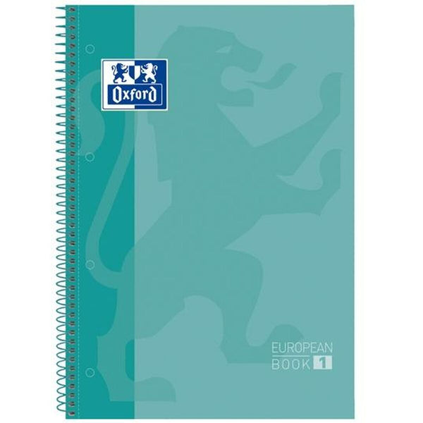 Anteckningsbok Oxford European Book Ice Mint A4 5 Delar-Kontor och Kontorsmaterial, Pappersprodukter för kontoret-Oxford-peaceofhome.se
