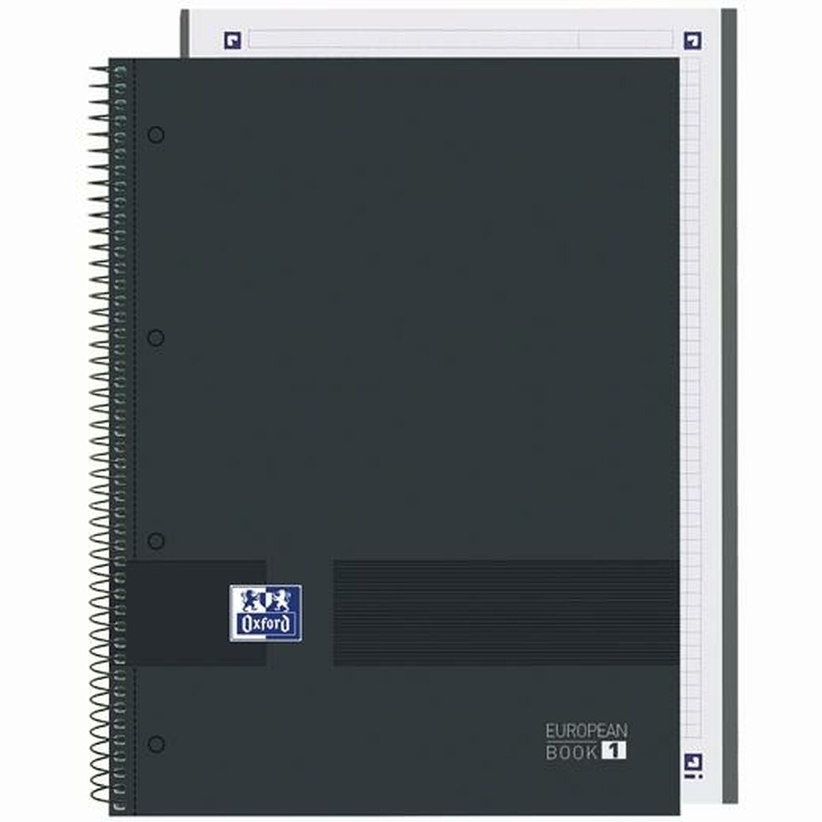 Anteckningsbok Oxford European Book Write&Erase Svart A4 80 Blad (5 antal)-Kontor och Kontorsmaterial, Pappersprodukter för kontoret-Oxford-peaceofhome.se