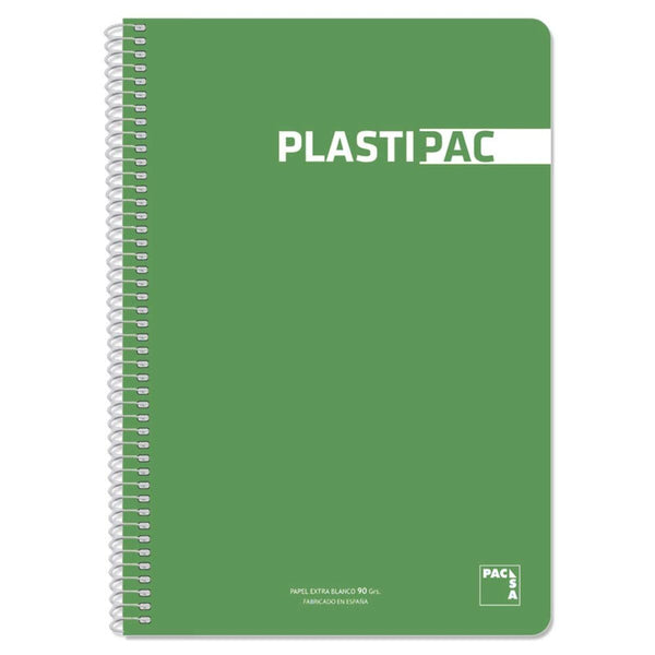 Anteckningsbok Pacsa Plastipac Ljusgrön Din A4 5 Delar 80 Blad-Kontor och Kontorsmaterial, Pappersprodukter för kontoret-Pacsa-peaceofhome.se