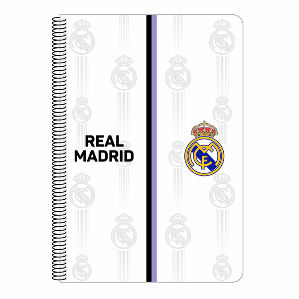 Anteckningsbok Real Madrid C.F. Svart Vit A4-Kontor och Kontorsmaterial, Pappersprodukter för kontoret-Real Madrid C.F.-peaceofhome.se