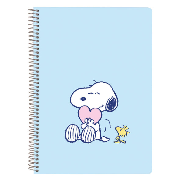 Anteckningsbok Snoopy Love Blå A5 80 Blad-Kontor och Kontorsmaterial, Pappersprodukter för kontoret-Snoopy-peaceofhome.se