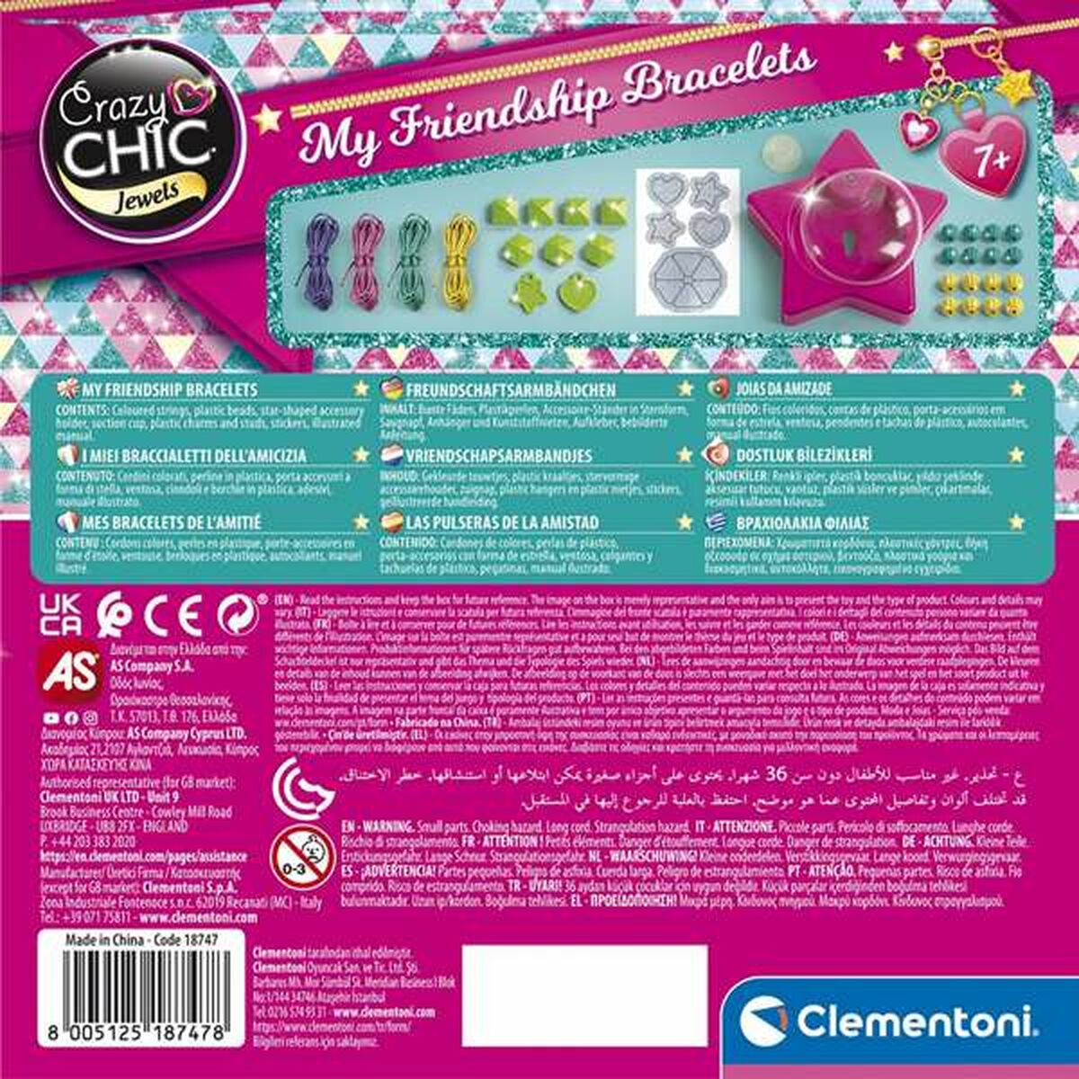 Armbandssats Clementoni-Leksaker och spel, Spel och tillbehör-Clementoni-peaceofhome.se