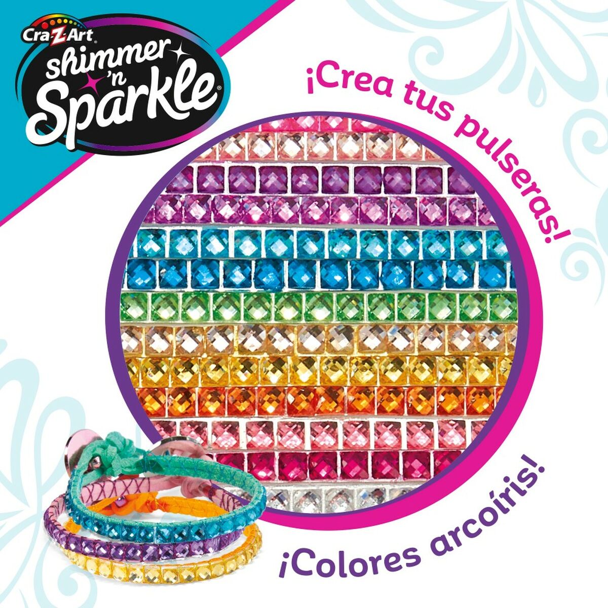 Armbandssats Cra-Z-Art Shimmer 'n Sparkle Plast (4 antal)-Leksaker och spel, Kreativa aktiviteter-Cra-Z-Art-peaceofhome.se