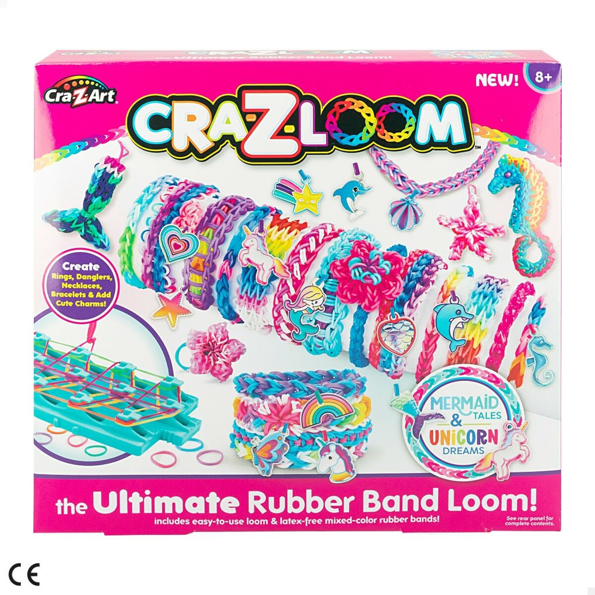Armbandssats Cra-Z-Art Shimmer 'n Sparkle sirenas unicornios Plast 33 x 2,5 x 5 cm (4 antal)-Leksaker och spel, Kreativa aktiviteter-Cra-Z-Art-peaceofhome.se