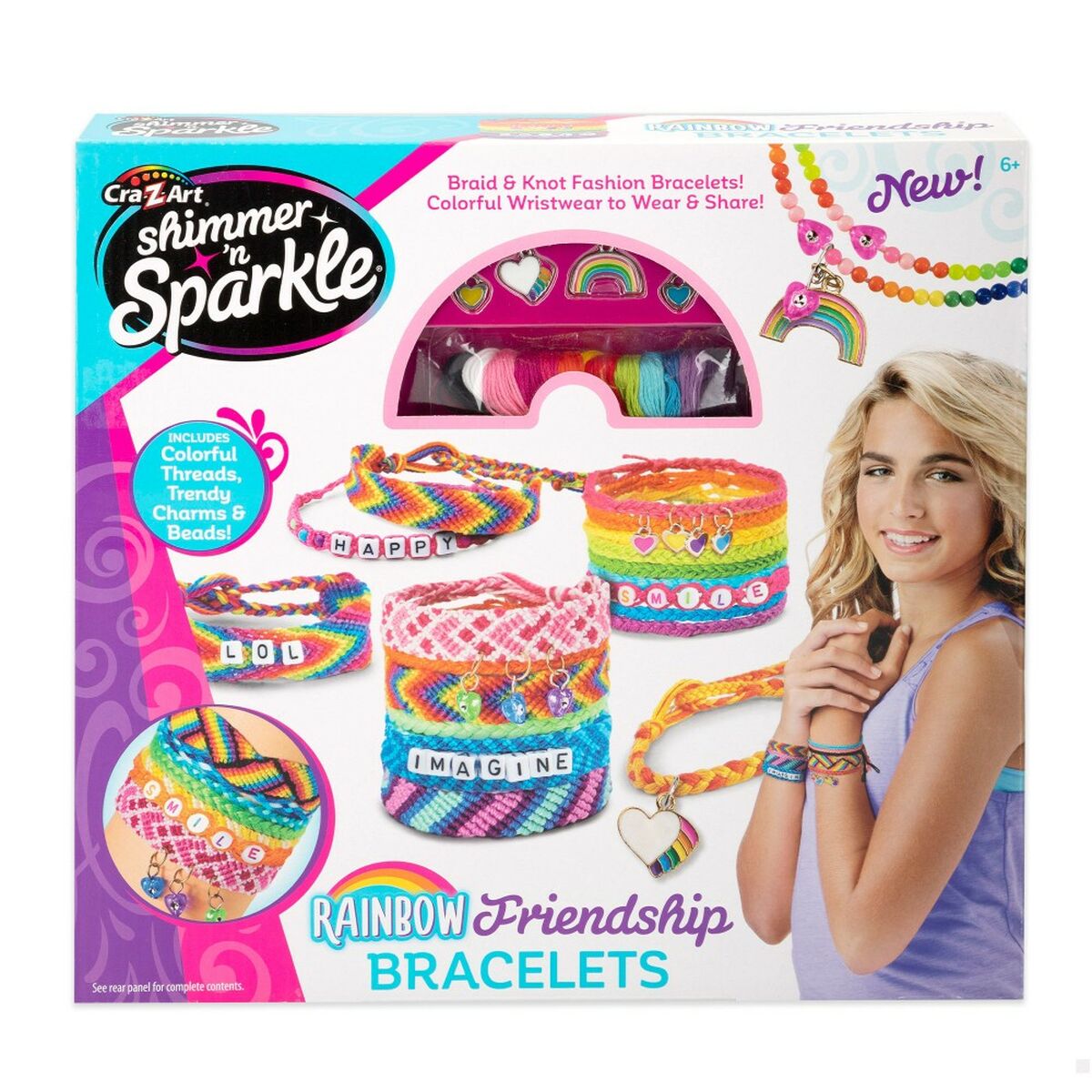 Armbandssats Cra-Z-Art Friendship Plast 15 x 23 x 0,1 cm (4 antal)-Leksaker och spel, Kreativa aktiviteter-Cra-Z-Art-peaceofhome.se