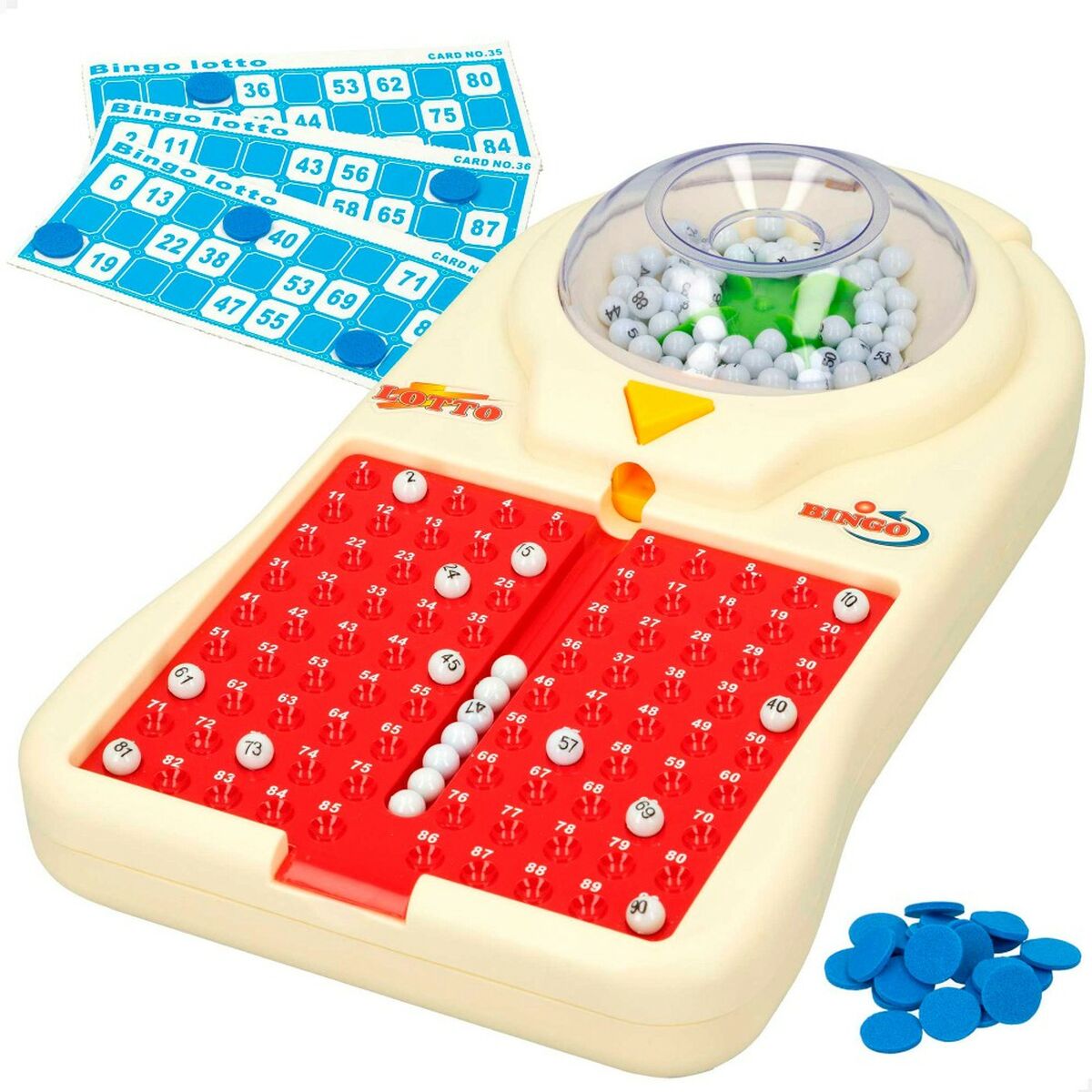 Automatisk Bingo Colorbaby Papp Plast (6 antal)-Leksaker och spel, Spel och tillbehör-Colorbaby-peaceofhome.se