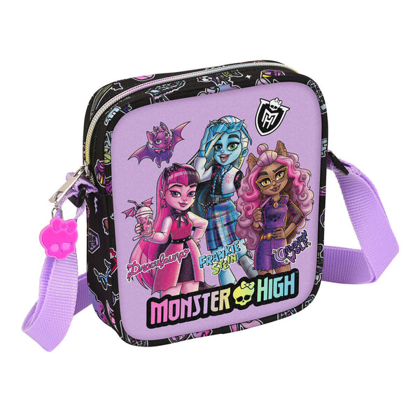 Axelväska Monster High Creep Svart 16 x 18 x 4 cm-Bagage, påsar-Monster High-peaceofhome.se