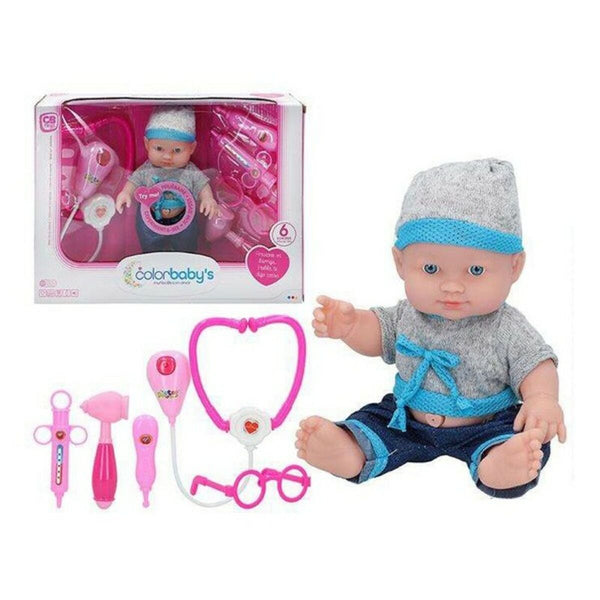 Babydocka med tillbehör Doctor Colorbaby (24 cm)-Leksaker och spel, Dockor och tillbehör-Colorbaby-peaceofhome.se